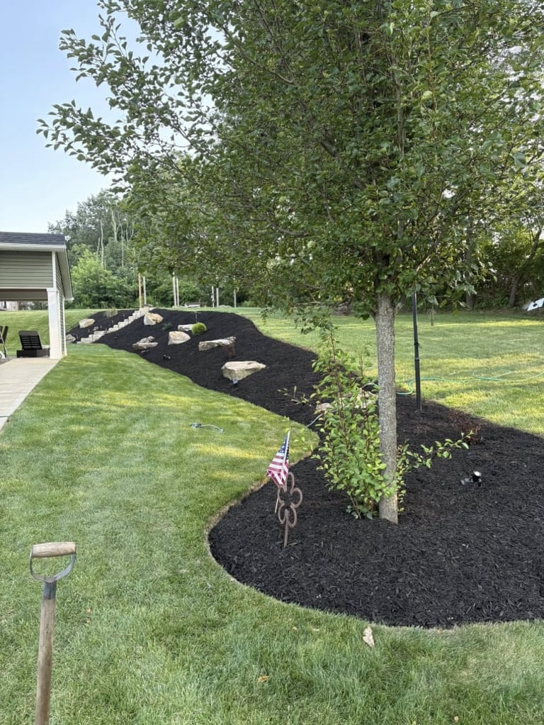 Quality landscaping work enhancing curb appeal